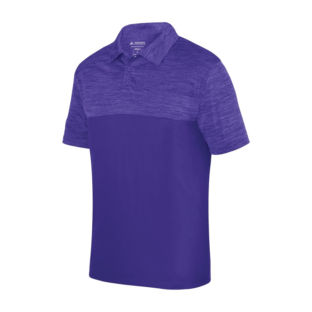 Augusta Sportswear Shadow Tonal Heather Polo, Purple, XL