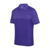 Augusta Sportswear Shadow Tonal Heather Polo, Purple, XL view 1