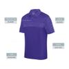 Augusta Sportswear Shadow Tonal Heather Polo, Purple, XL view 3