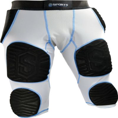 Sports Unlimited 7 Pad Integrated Adult Football Girdle for Men - Flex Thigh Pads - Girdle for Football