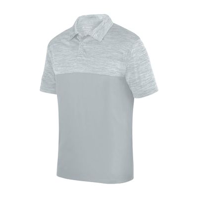 Augusta Sportswear Shadow Tonal Heather Polo, Silver, 2XL
