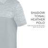 Augusta Sportswear Shadow Tonal Heather Polo, Silver, 2XL view 4