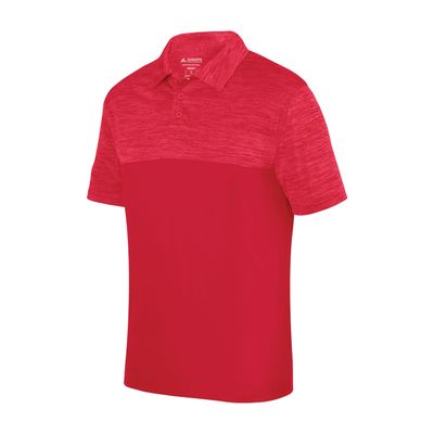 Augusta Sportswear Shadow Tonal Heather Polo, Red, 2XL
