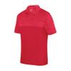 Augusta Sportswear Shadow Tonal Heather Polo, Red, 2XL view 1