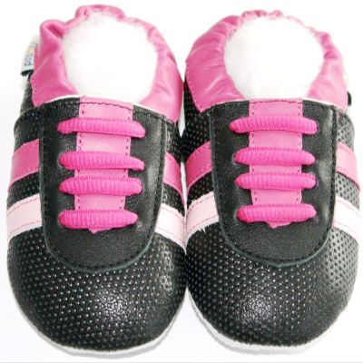 Leather Baby Soft Sole Shoes Boy Girl Infant Children Kid Toddler Crib First Walk Gift Sport Fuchsia (12-18month, Fuchsia)