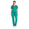 M&M SCRUBS Womens Scrub Set V-Neck Top & Pants | Soft Poly-Cotton Medical Uniform | Run Large. Run Large (S, Surgical Green) view 1