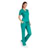 M&M SCRUBS Womens Scrub Set V-Neck Top & Pants | Soft Poly-Cotton Medical Uniform | Run Large. Run Large (S, Surgical Green) view 2