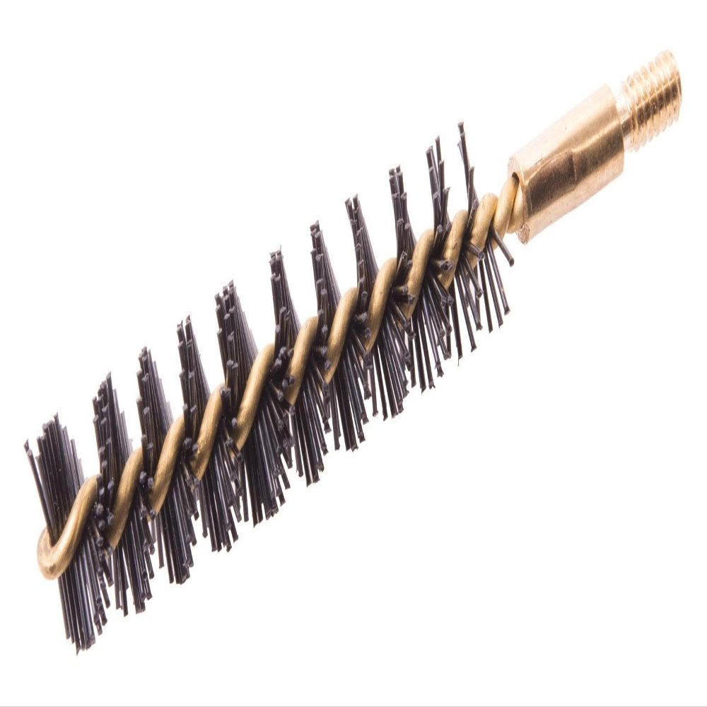Breakthrough Clean Technologies Nylon Bristle Bore Brush, .40 Caliber & 10mm, Brass Core - #8-32 Thread - .40 Cal / 10mm bore Brush