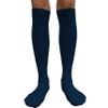 COUVER Polyester Softball Soccer Socks Baseball Football Socks for Youth Men and Women, Small, Navy, 1 Pair view 2