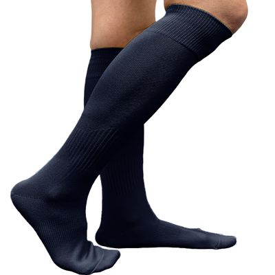COUVER Polyester Softball Soccer Socks Baseball Football Socks for Youth Men and Women, Medium, Navy, 1 Pair