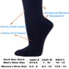 COUVER Polyester Softball Soccer Socks Baseball Football Socks for Youth Men and Women, Medium, Navy, 1 Pair view 4