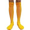 COUVER Polyester Softball Soccer Socks Baseball Football Socks for Youth Men and Women, Large, Like Brazil Yellow, 1 Pair view 2