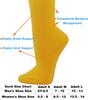 COUVER Polyester Softball Soccer Socks Baseball Football Socks for Youth Men and Women, Large, Like Brazil Yellow, 1 Pair view 4