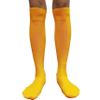 COUVER Polyester Softball Soccer Socks Baseball Football Socks for Youth Men and Women, Medium, Like Brazil Yellow, 1 Pair view 2