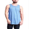 VICTORIOUS Solid Color Long Length Curved Hem Tank Top TT47 - Carolina Blue - Small - G14B view 1
