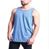 VICTORIOUS Solid Color Long Length Curved Hem Tank Top TT47 - Carolina Blue - Small - G14B view 2