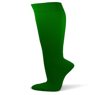 COUVER Youth/Kids Knee High Polyester Sports Athletic Baseball Softball Socks, Green, 9-12 Years