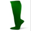 COUVER Youth/Kids Knee High Polyester Sports Athletic Baseball Softball Socks, Green, 9-12 Years view 1