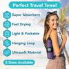Youphoria Microfiber Travel Towel Fast Drying Lightweight - Quick Dry Towel for Camping, Beach, Backpacking, Hiking, & Sport view 2