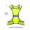 VGEBY 1pc High Visibility Safety Vest with Pockets for Night Running Cycling Walking Jogging (Color : Fluorescent yellow) Vest Vest view 4