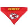 Pets First NFL DOG BANDANA - KANSAS CITY CHIEFS REVERSIBLE PET BANDANA. 2 Sided Sports Bandana with a PREMIUM Embroidery TEAM LOGO, Large/X-Large. - 2 Sizes & 32 NFL Teams available, KCC-3217-L-XL view 2