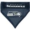 Pets First NFL DOG BANDANA - SEATTLE SEAHAWKS REVERSIBLE PET BANDANA. 2 Sided Sports Bandana with a PREMIUM Embroidery TEAM LOGO, Small/Medium. - 2 Sizes & 32 NFL Teams available view 2