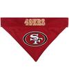 Pets First NFL DOG BANDANA - SAN FRANCISCO 49ERS REVERSIBLE PET BANDANA. 2 Sided Sports Bandana with a PREMIUM Embroidery TEAM LOGO, Small/Medium. - 2 Sizes & 32 NFL Teams available (SAN-3217-S-M) view 2