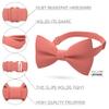 Bow Tie House Babies Classic Pre-Tied Bow Tie Formal Solid Tuxedo (Small, Bright Peach) view 2