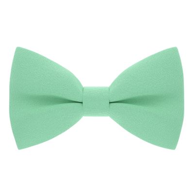 Bow Tie House Babies Classic Pre-Tied Bow Tie Formal Solid Tuxedo (Small, Green Mint)
