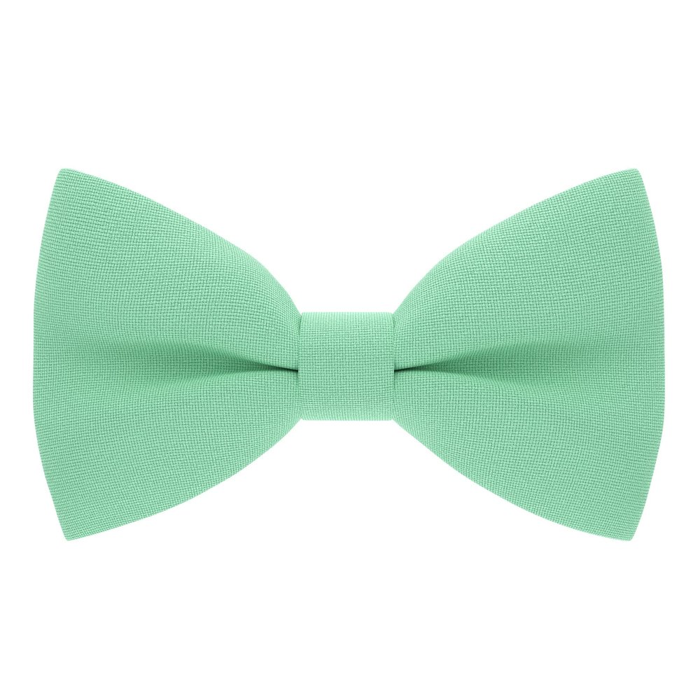 Bow Tie House Babies Classic Pre-Tied Bow Tie Formal Solid Tuxedo (Small, Green Mint)