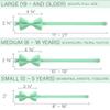 Bow Tie House Babies Classic Pre-Tied Bow Tie Formal Solid Tuxedo (Small, Green Mint) view 4