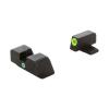 AMERIGLO i-Dot Night Sight Set, Compatible with Sig Sauer Pistols Using #8 Front & #8 Rear | Green Tritium LumiGreen Outline Front Sight & Green Single Dot Rear Sight view 1