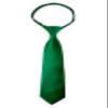 Spring Notion Boys' Pre-tied Satin Zipper Necktie - Adjustable Ties for Kids, Small with gift box, Emerald view 1