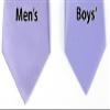 Spring Notion Boys' Pre-tied Satin Zipper Necktie - Adjustable Ties for Kids, X-Small with gift box, Dusty Lavender view 4