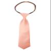 Spring Notion Boys' Pre-tied Satin Zipper Necktie - Adjustable Ties for Kids, X-Large with gift box, Peach view 1