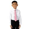 Spring Notion Boys' Pre-tied Satin Zipper Necktie - Adjustable Ties for Kids, Small with gift box, Dusty Rose view 3