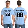 Custom Team Uniforms & Jerseys for Men - Make Your OWN Shirt - Jersey Style Print, Light Blue 3X-Large view 1