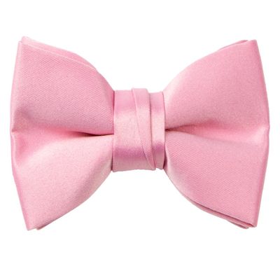 Spring Notion Boys' Pre-Tied Banded Satin Bow Tie, Medium with Gift Box, Dusty Rose