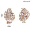 Grace Jun Vintage Bridal Rhinestone Crystal Clip on Earrings Without Piercing for Women (White) view 4