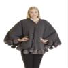 Bugatteli - Cashmere Blend Cape with Rabbit Pom Poms view 1