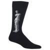 Hot Sox Men's Famous Artist Series Novelty Crew Socks, Venus De Milo (Black), Shoe Size: 6-12 view 1