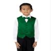 Spring Notion Boys' 4-Piece Satin Tuxedo Vest Set 4T Emerald view 3