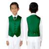Spring Notion Boys' 4-Piece Satin Tuxedo Vest Set 4T Emerald view 4