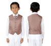 Spring Notion Boys' 4-Piece Satin Tuxedo Vest Set 4T Pink Copper view 4