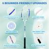 Senston Carbon Composite Badminton Rackets for Beginners - Complete 2-Player Kit with Bag | Lightweight & Easy to Use | Backyard, Park, Indoor Outdoor Play view 3