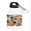 Debbie's Designs Bright Colorful Donuts Doughnuts - Printed 20oz White Stainless Steel Sport Water Bottle view 1