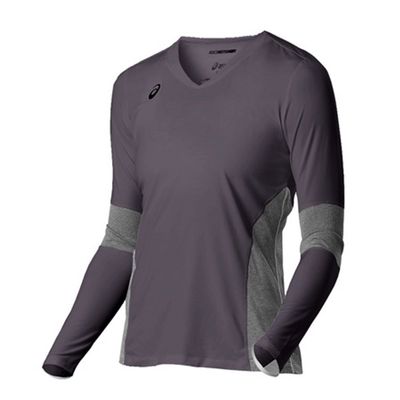 ASICS Decoy Long Sleeve, Steel Grey/Heather Grey, X-Small