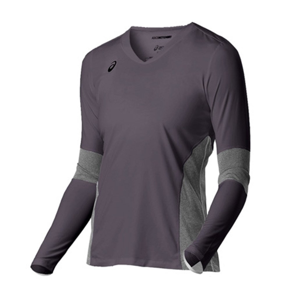 ASICS Decoy Long Sleeve, Steel Grey/Heather Grey, X-Small