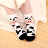 BambooMN Super Soft Warm Cute Animal Non-Slip Fuzzy Crew Winter Socks - 4 Pairs - Assortment E view 2