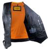 Ladies Motorcycle Black Denim Vest W/ 7 Pocket,Gun Pockets & Single Back Panel(4XL) view 4